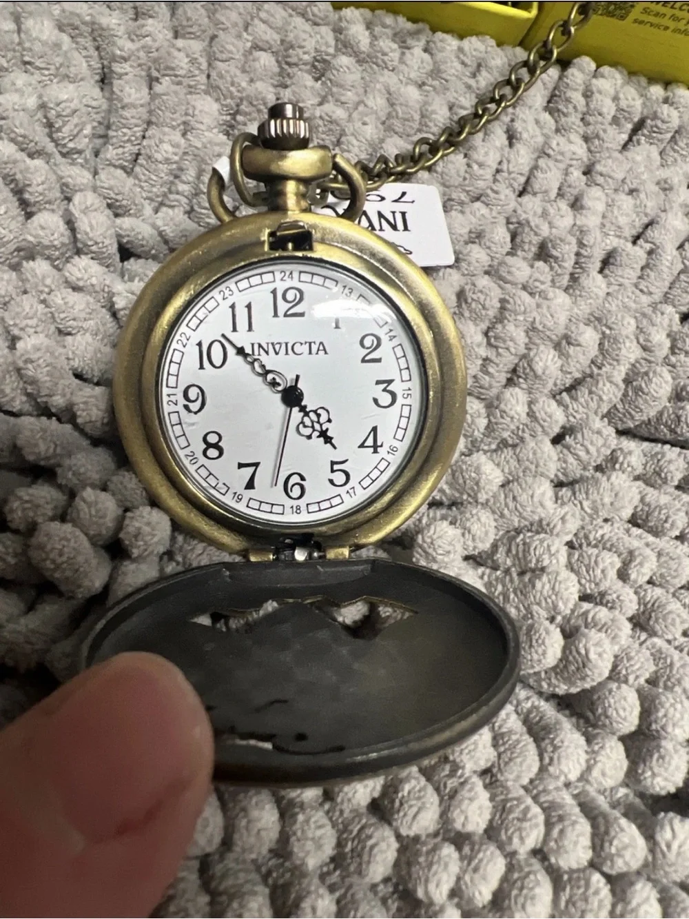 Invicta Motorcycle Pocket Watch 47mm, Bronze #79003 Motorcycle